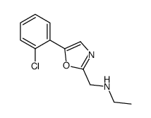 2-Ethylaminomethyl-5-(2-chlorophenyl)oxazole结构式