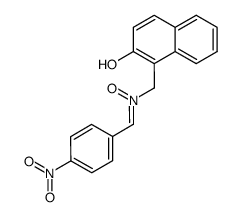 4-nitro-benzaldehyde-[N-(2-hydroxy-[1]naphthylmethyl)-oxime ] Structure