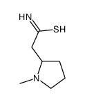 2-Pyrrolidineethanethioamide,1-methyl-(9CI) structure