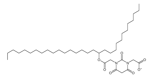 2-[2,4,6-trioxo-3-(2-oxo-2-triacontan-13-yloxyethyl)-1,3-diazinan-1-yl]acetate结构式