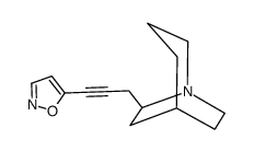 5-[3-(1-azabicyclo[3.2.2]nonan-7-yl)prop-1-ynyl]-1,2-oxazole Structure