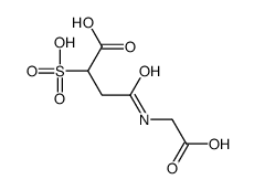 4-(carboxymethylamino)-4-oxo-2-sulfobutanoic acid Structure
