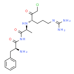 phenylalanyl-alanyl-arginine chloromethyl ketone Structure