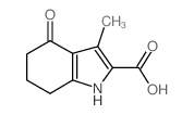 3-甲基-4-氧代-4,5,6,7-四氢-1H-吲哚-2-羧酸结构式