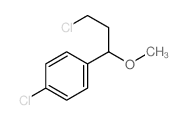 Benzene,1-chloro-4-(3-chloro-1-methoxypropyl)- structure