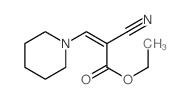 alpha-Cyano-1-piperidineacrylic acid ethyl ester结构式