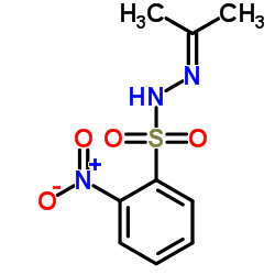 N'-Isopropylidene-2-nitrobenzenesulfonohydrazide structure