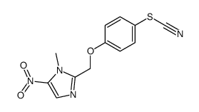 1-methyl-5-nitro-2-(4-thiocyanato-phenoxymethyl)-1H-imidazole结构式
