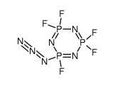 2-azido-2,4,4,6,6-pentafluoro-2λ5,4λ5,6λ5-cyclotriphosphazene结构式