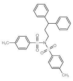 Benzenesulfonamide,N-(3,3-diphenylpropyl)-4-methyl-N-[(4-methylphenyl)sulfonyl]-结构式