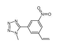 1-methyl-5-(3-nitro-5-vinylphenyl)-1H-tetraazole结构式