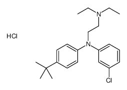 N'-(4-tert-butylphenyl)-N'-(3-chlorophenyl)-N,N-diethylethane-1,2-diamine,hydrochloride Structure