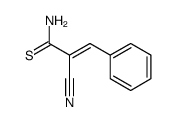 2-cyano-3-phenyl-2-propenthioamide结构式