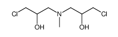 1,1'-(methylimino)bis[3-chloropropan-2-ol] structure