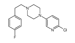 1-(6-chloropyridin-3-yl)-4-[2-(4-fluorophenyl)ethyl]piperazine结构式