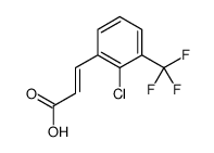 2-CHLORO-3-(TRIFLUOROMETHYL)CINNAMIC ACID structure