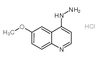4-HYDRAZINO-6-METHOXYQUINOLINE HYDROCHLORIDE结构式
