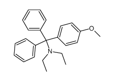 diethyl[(4-methoxyphenyl)diphenylmethyl]amine Structure