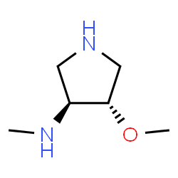 3-Pyrrolidinamine,4-methoxy-N-methyl-,(3R,4R)-rel-(9CI) structure