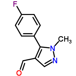 5-(4-Fluorophenyl)-1-methyl-1H-pyrazole-4-carbaldehyde Structure
