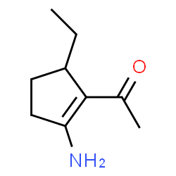 Ethanone, 1-(2-amino-5-ethyl-1-cyclopenten-1-yl)- (9CI)结构式
