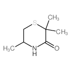 3-Thiomorpholinone, 2,2,5-trimethyl-结构式