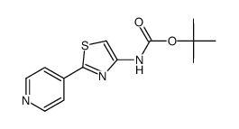tert-butyl N-(2-pyridin-1,3-thiazol-4-yl)carbamate Structure