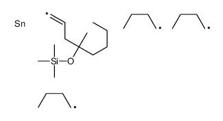 (1-BUTYL-1-METHYL-4-TRIBUTYLSTANNANYL-BUT-3-ENYLOXY)-TRIMETHYL-SILANE结构式