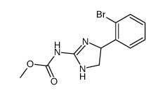 4-(2-bromophenyl)-4,5-dihydro-2-methoxycarbonylaminoimidazole Structure