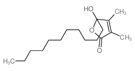 5-hydroxy-3,4-dimethyl-5-undecyl-furan-2-one structure