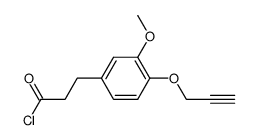 3-{3-methoxy-4-(2-propynyloxy)phenyl}propionyl chloride结构式
