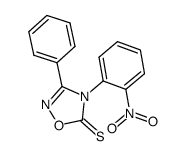 4-(2-nitrophenyl)-3-phenyl-1,2,4-oxadiazole-5-thione结构式