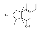 6-Ethenyl-2,3,3a,4,5,7a-hexahydro-3,3a,7,7a-tetramethyl-1H-indene-2,4-diol结构式