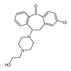 2-Chloro-10-[4-(2-hydroxyethyl)piperazino]-10,11-dihydrodibenzo[b,f]thiepin 5-oxide结构式