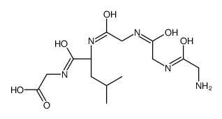 2-[[(2S)-2-[[2-[[2-[(2-aminoacetyl)amino]acetyl]amino]acetyl]amino]-4-methylpentanoyl]amino]acetic acid结构式