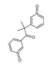2-Methyl-1,2-bis-3-(1-oxopyridyl)propan-1-one结构式