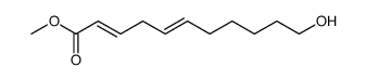 methyl 11-hydroxyundeca-2E,5E-dienoate结构式