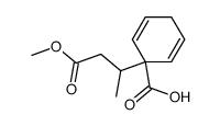 1-(4-methoxy-4-oxobutan-2-yl)cyclohexa-2,5-diene-1-carboxylic acid Structure