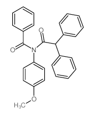 N-(2,2-diphenylacetyl)-N-(4-methoxyphenyl)benzamide Structure