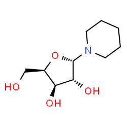 Piperidine, 1-alpha-D-xylofuranosyl- (9CI) Structure