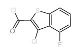 3-Chloro-4-fluoro-1-benzothiophene-2-carbonyl chloride structure