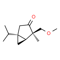 Bicyclo[3.1.0]hexan-3-one, 4-(methoxymethyl)-4-methyl-1-(1-methylethyl)-, (1S,4R,5S)- (9CI)结构式