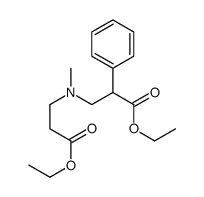 ETHYL 3-((3-ETHOXY-3-OXOPROPYL)(METHYL)AMINO)-2-PHENYLPROPANOATE结构式