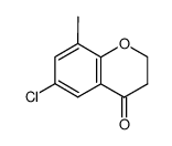 6-氯-8-甲基苯并二氢吡喃-4-酮结构式