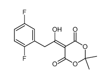 5-[1-hydroxy-2-(2,5-difluorophenyl)ethylidene]-2,2-dimethyl-1,3-dioxane-4,6-dione Structure