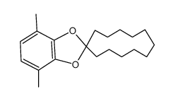 4,7-Dimethylspiro[1,3-benzodioxol-2,1'-cyclododecan]结构式