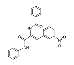 N-[(Z)-2-(3-Nitro-phenyl)-1-phenylcarbamoyl-vinyl]-benzamide Structure