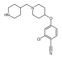 2-Chloro-4-(1-piperidin-4-ylmethyl-piperidin-4-yloxy)benzonitrile Structure