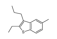 2-ethyl-5-methyl-3-propyl-1-benzothiophene结构式