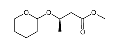 methyl (R)-3-tetrahydropyranyloxybutanoate Structure